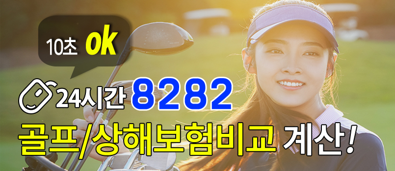 보험회사별 골프보험, 홀인원보험, 상해보험, 교통사고보험상품을 통합비교 해보세요!